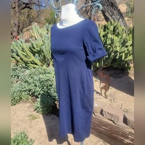 Navy Cotton T-shirt Dress Petite Sport